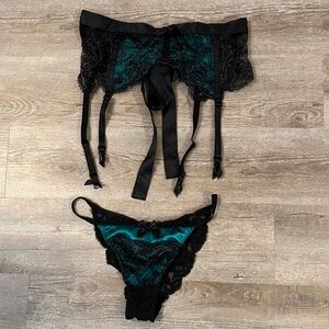 Victoria’s Secret Garter and Low Rise Cheekini Panties